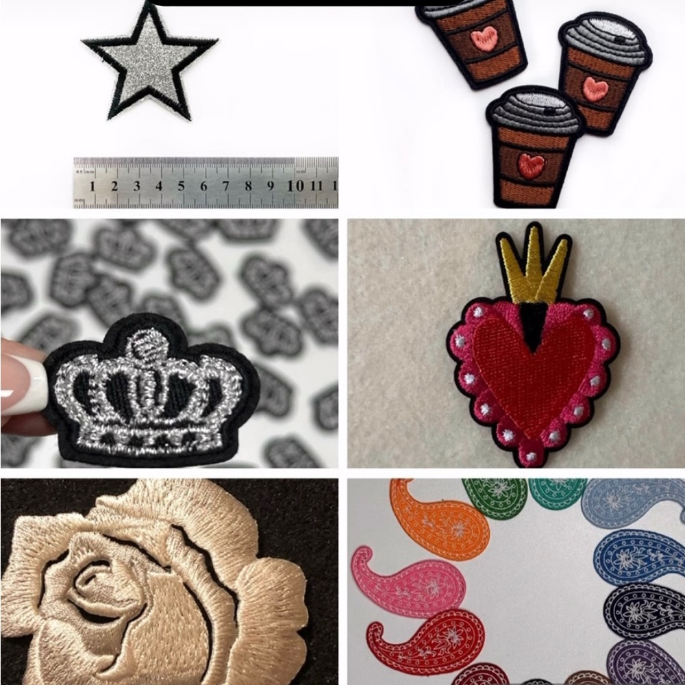 New- 50 High Quality Embroidered Iron On Patches, Will Be Randomly Selected